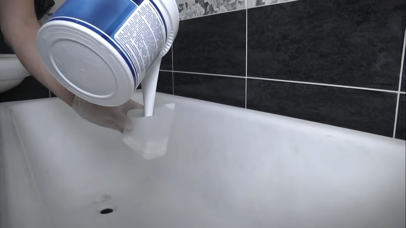 Реставрация ванны литьевым мрамором